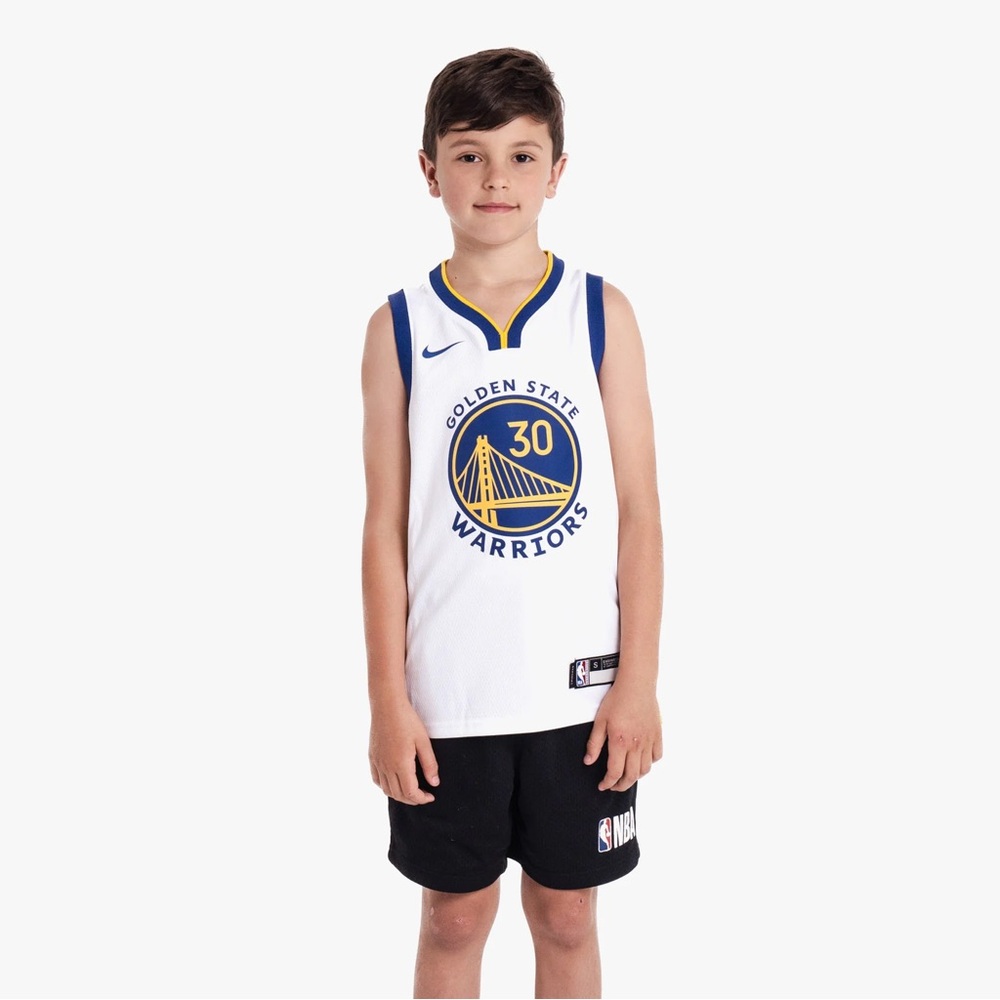 NBA White Golden State Warriors Kids Jersey